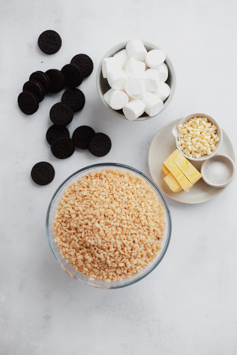 Ingredients needed for oreo rice krispie treats