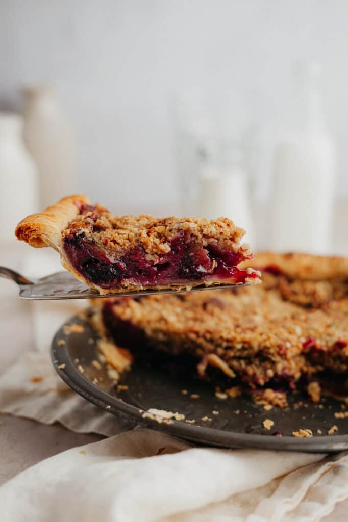 Cherry Rhubarb Pie - Recipe by Alpine Ella