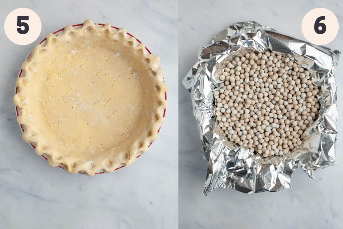 steps 5 and 6 to make pie dough.