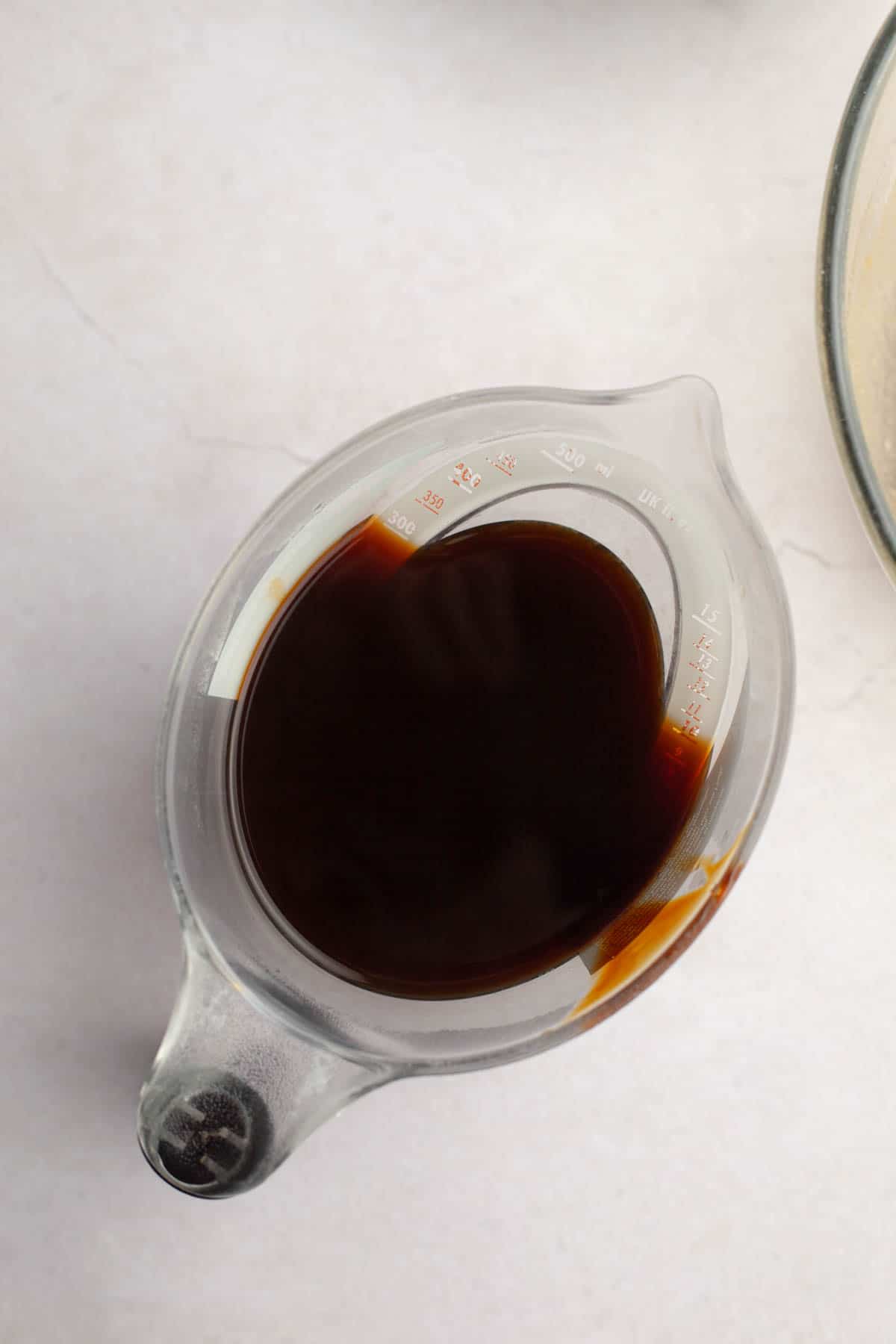 Molasses in a jug.